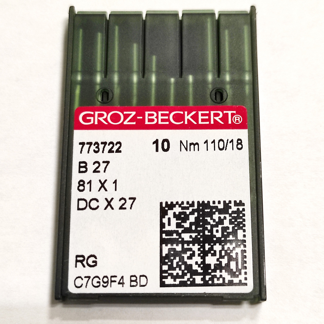 Голки швейні для промислових оверлоків Groz-Beckert DCx27, RG №110/18 (7220)