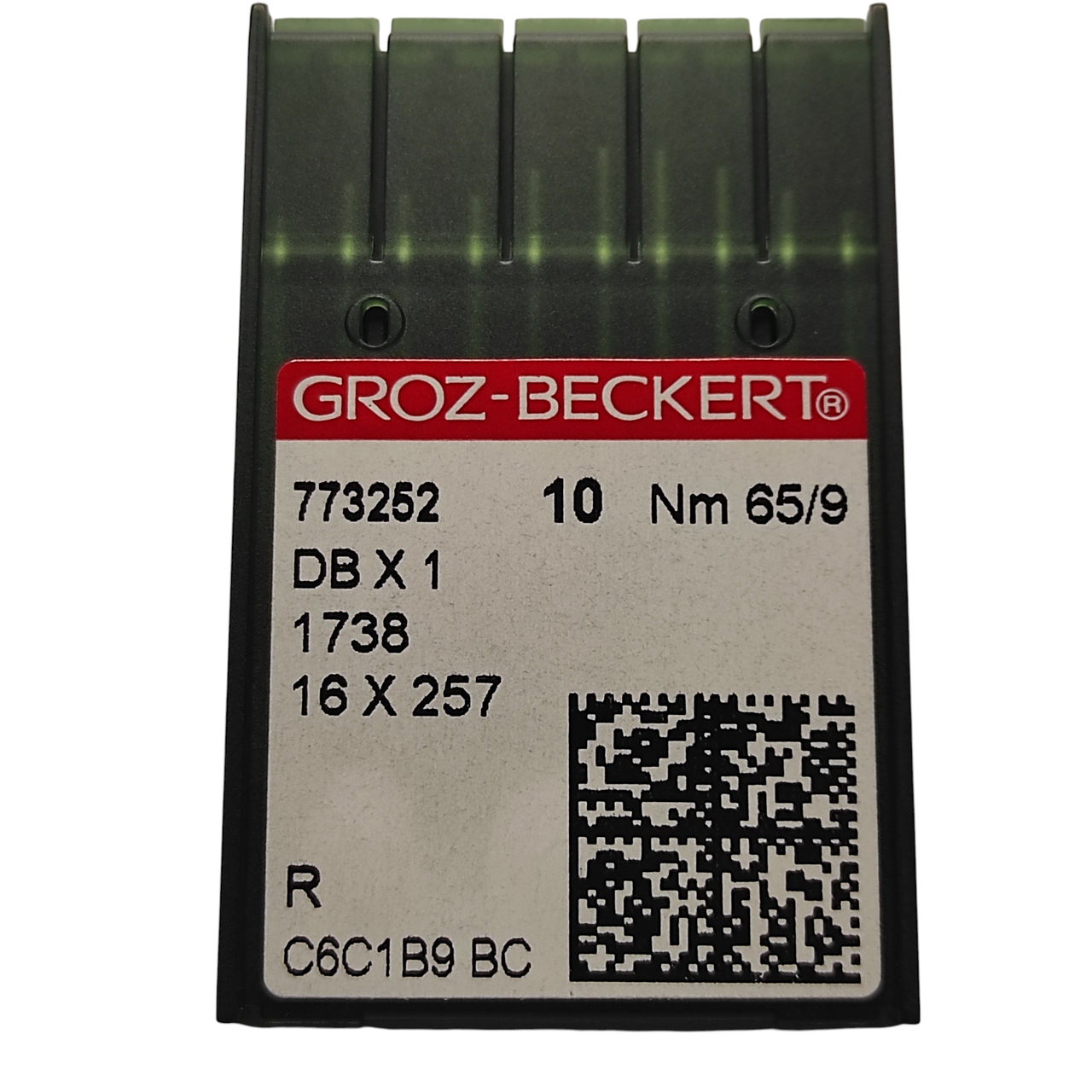 Голки Groz-Beckert DBx1, R, №65 з тонкою колбою для промислових швейних машин (7203)