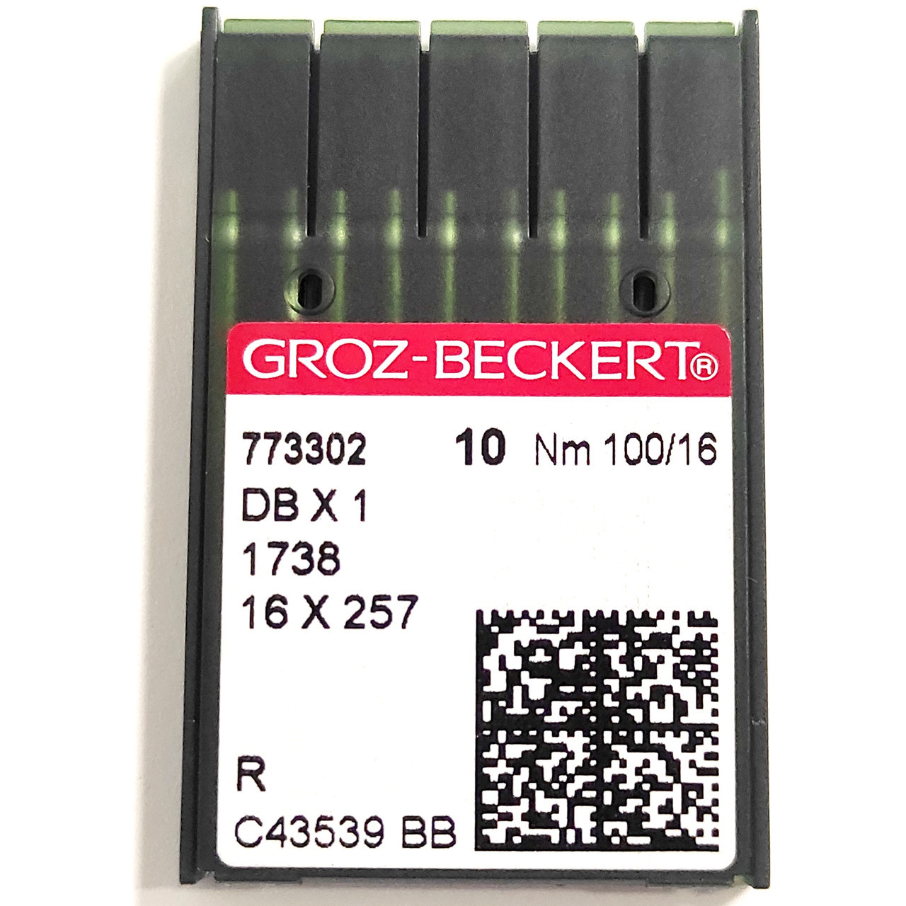 Голки для промислових швейних машин Groz-Beckert DBx1, R, №100 (6767)