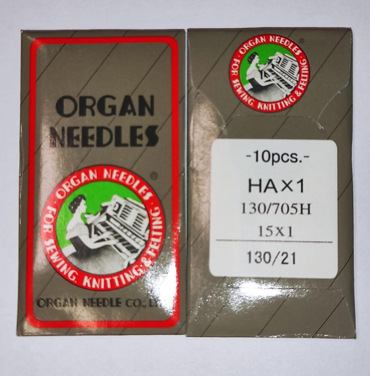 Голки швейні універсальні ORGAN №130 для побутових швейних машин паперова упаковка 10 штук (6998)